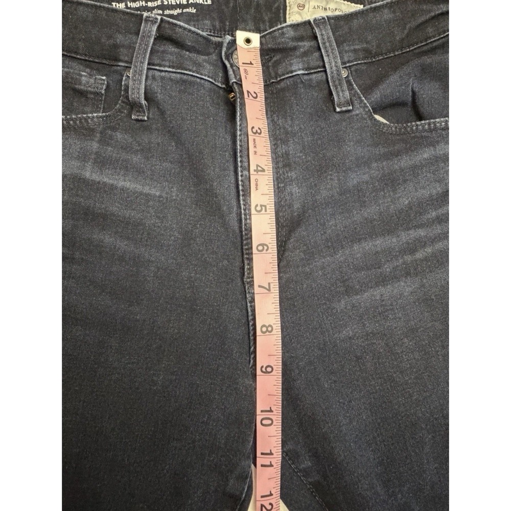 AG Adriano Goldschmied High-Rise Stevie Ankle Jeans Dark Wash Slim Straight 26R - Picture 4 of 13